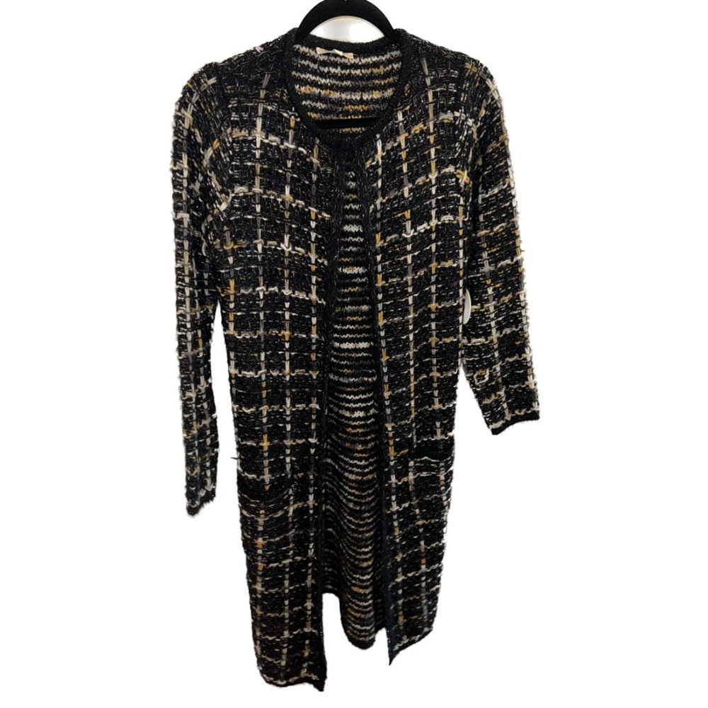 Cocobleu Long Black White Gray Brown Sweater - Brand New with Tags